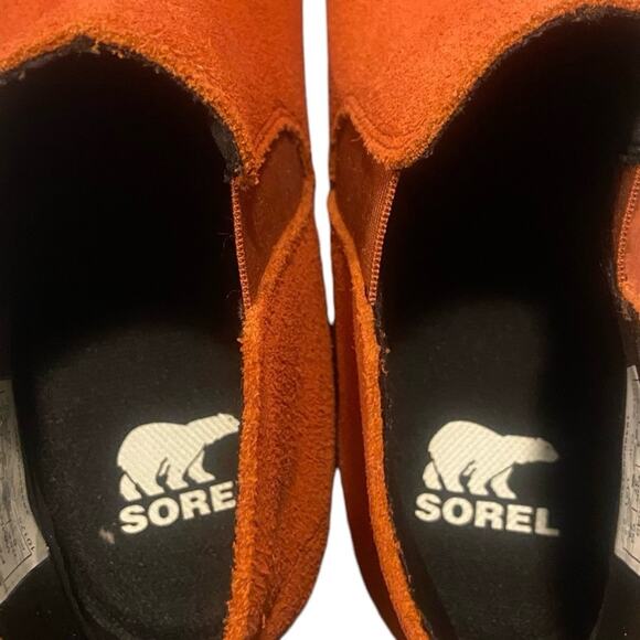 SOREL Evie Waterproof Suede Pull-On Bootie, Women’s Size 6, Warp Red, NWT no box - Picture 5 of 9